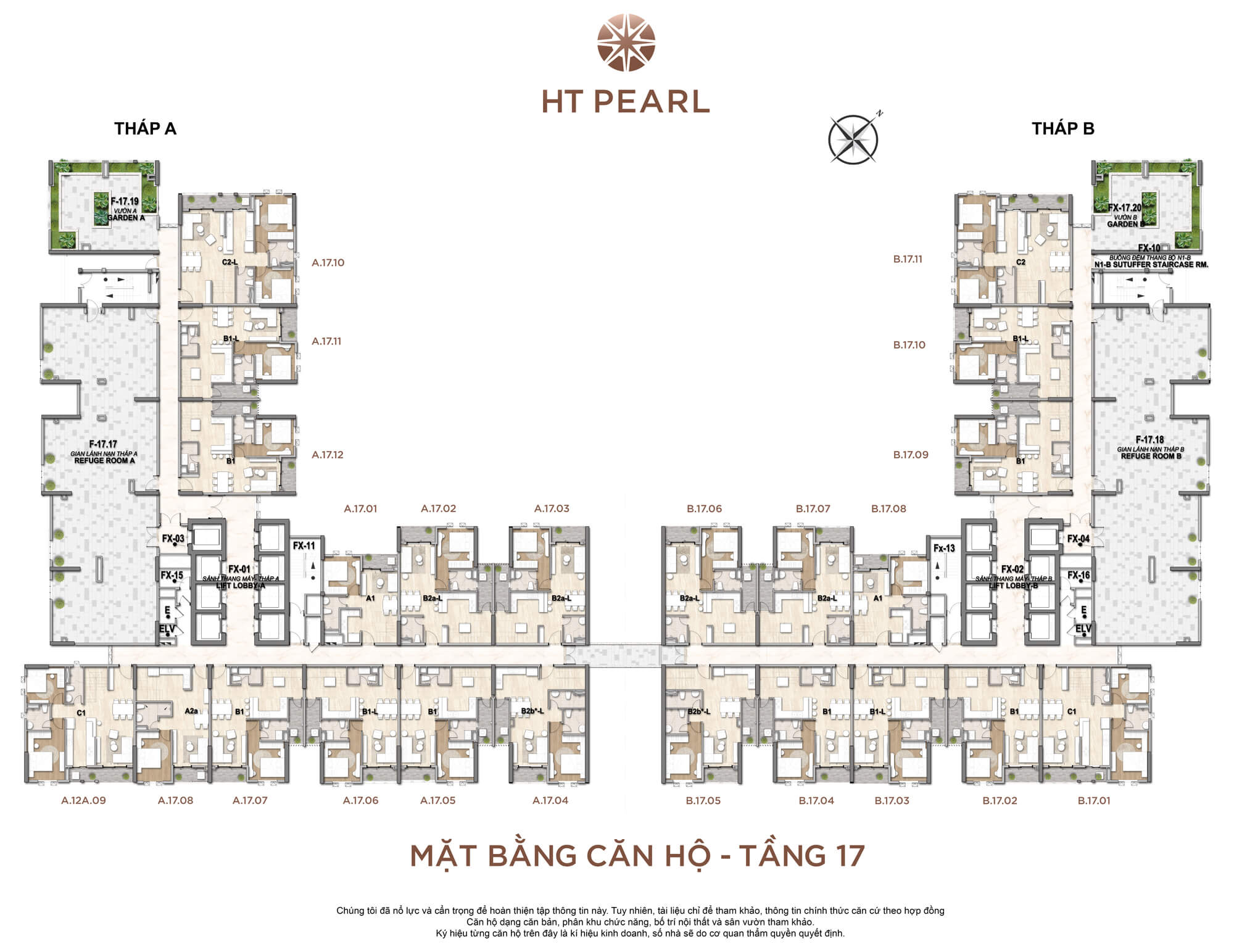 mặt-bằng-tầng-17-duplex-dự-án-ht-pearl-dĩ-an