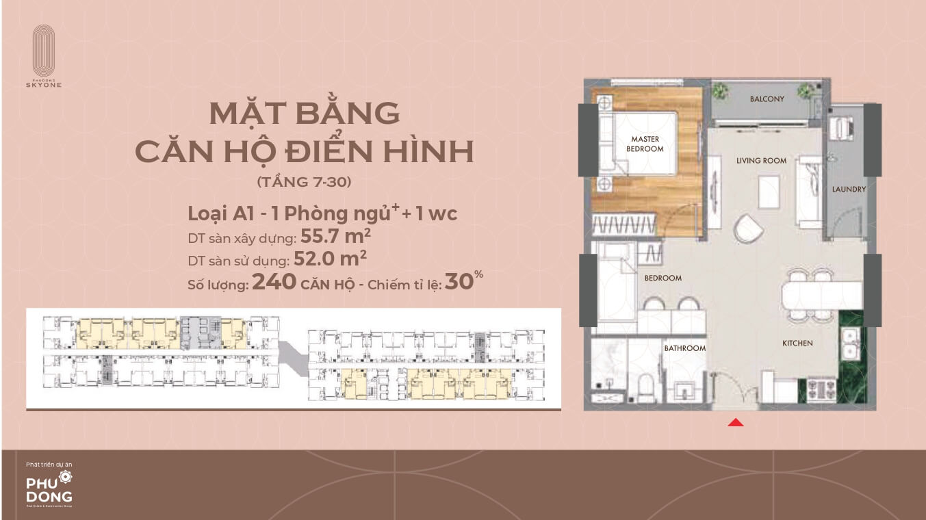 thiết kế căn A1 phú đông skyone