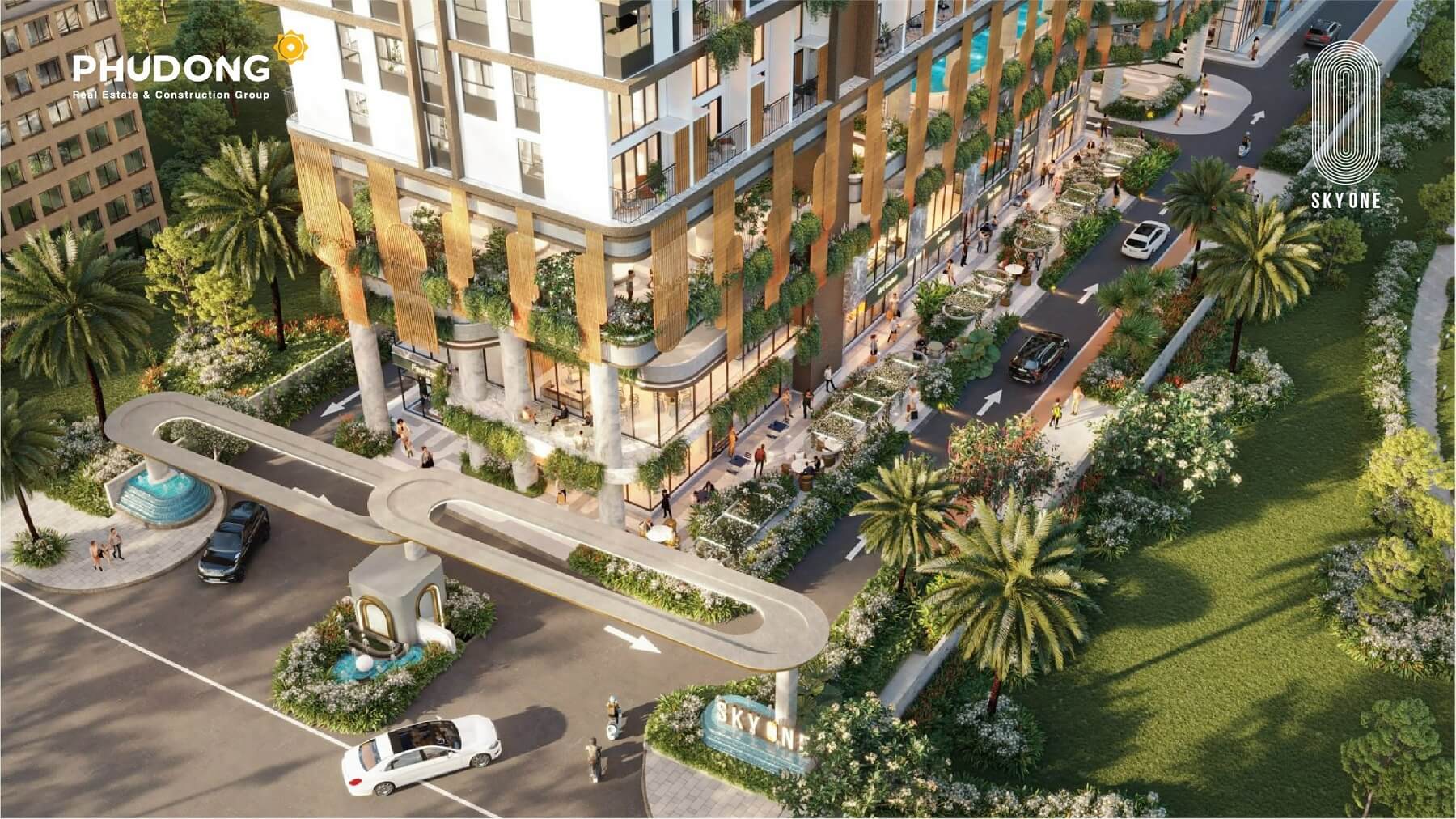 tiện ích cổng vào phú đông skyone